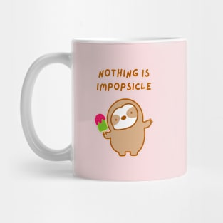 Nothing is Impossible Popsicle Sloth Mug